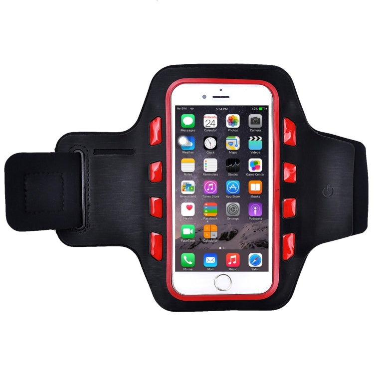 For iPhone 6 & 6s Single Buckle Sport Armband Case with LED