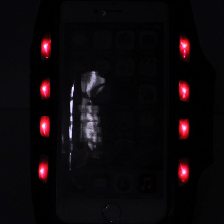 For iPhone 6 & 6s Single Buckle Sport Armband Case with LED
