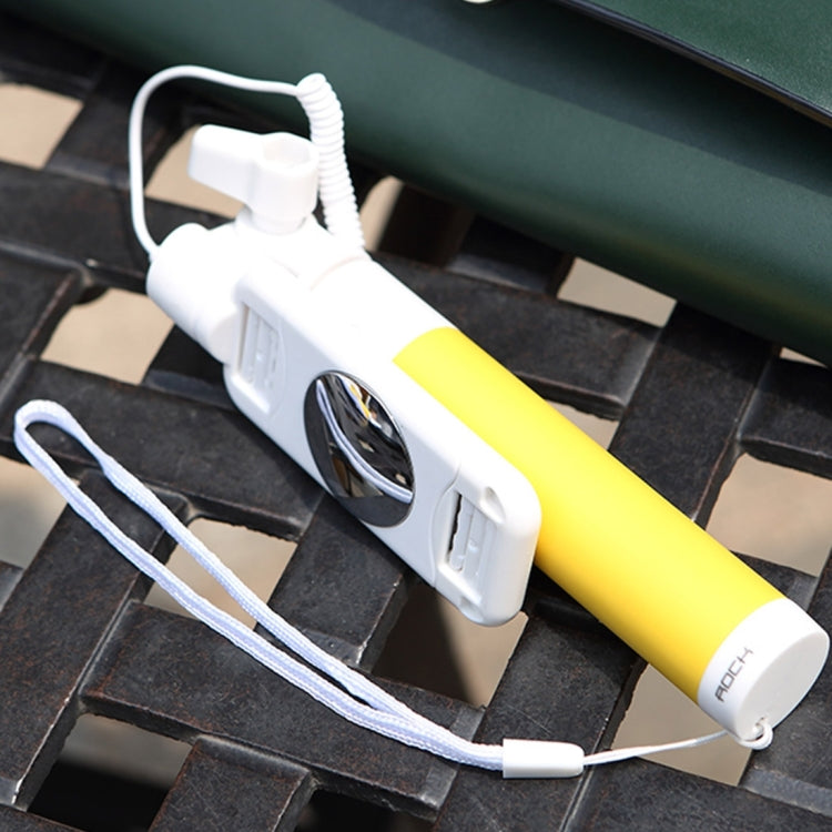 ROCK Mini Wire Controlled Monopod Folding Extendable Handheld Pocket Holder Selfie Stick, For iPhone, Samsung, HTC, LG, Sony, Huawei, Lenovo, Xiaomi and other Smartphones(Pink)