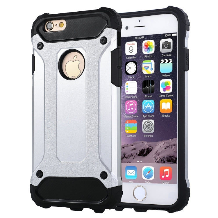 For iPhone 6 & 6s Steel Armor TPU + PC Combination Case