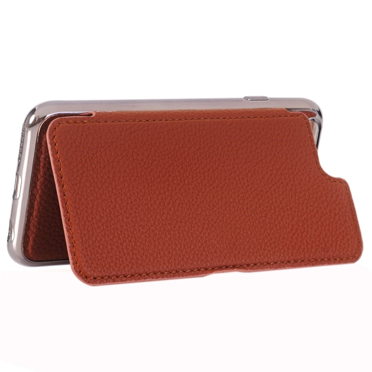 For iPhone 6 & 6s Litchi Texture Horizontal Flip Leather Case with Holder & Card Slots