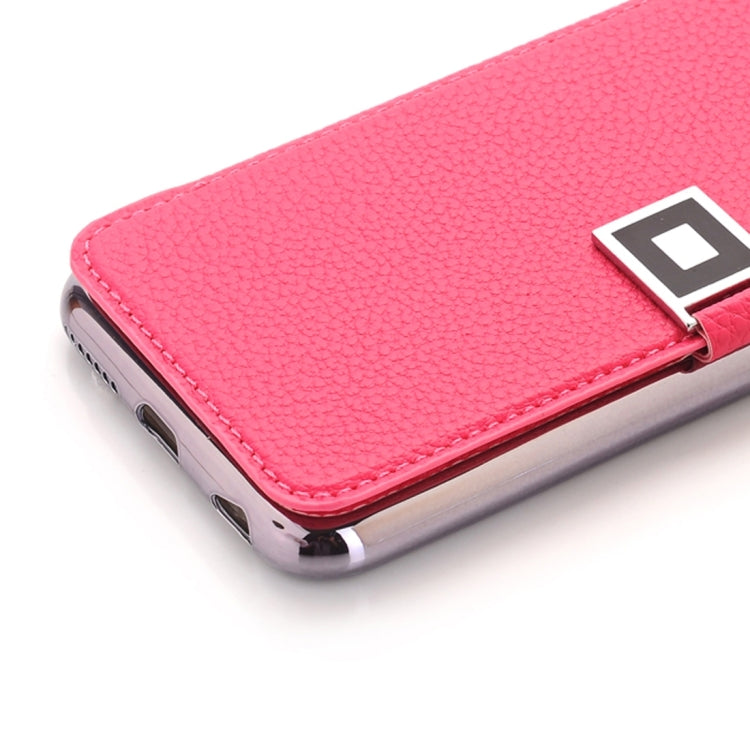 For iPhone 6 & 6s Litchi Texture Horizontal Flip Leather Case with Holder & Card Slots