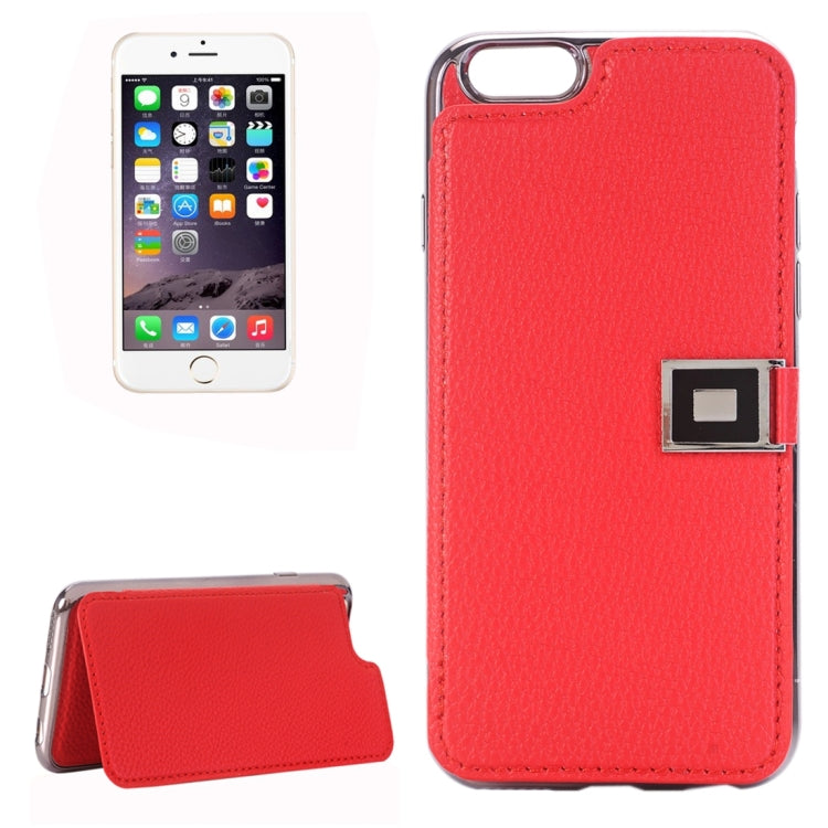 For iPhone 6 & 6s Litchi Texture Horizontal Flip Leather Case with Holder & Card Slots