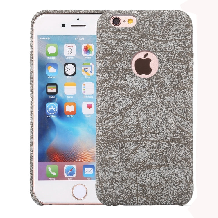 For iPhone 6 & 6s Ultra-thin Stone Texture PU Leather Back Cover Case
