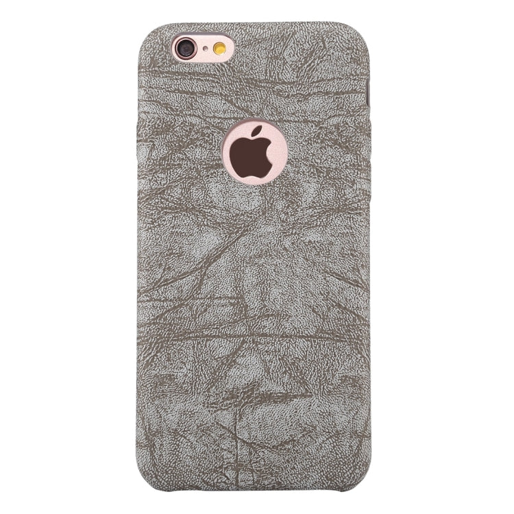 For iPhone 6 & 6s Ultra-thin Stone Texture PU Leather Back Cover Case
