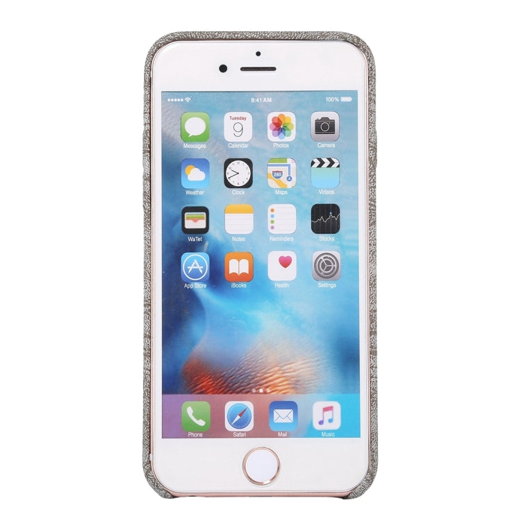 For iPhone 6 & 6s Ultra-thin Stone Texture PU Leather Back Cover Case