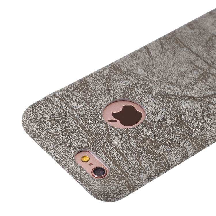 For iPhone 6 & 6s Ultra-thin Stone Texture PU Leather Back Cover Case