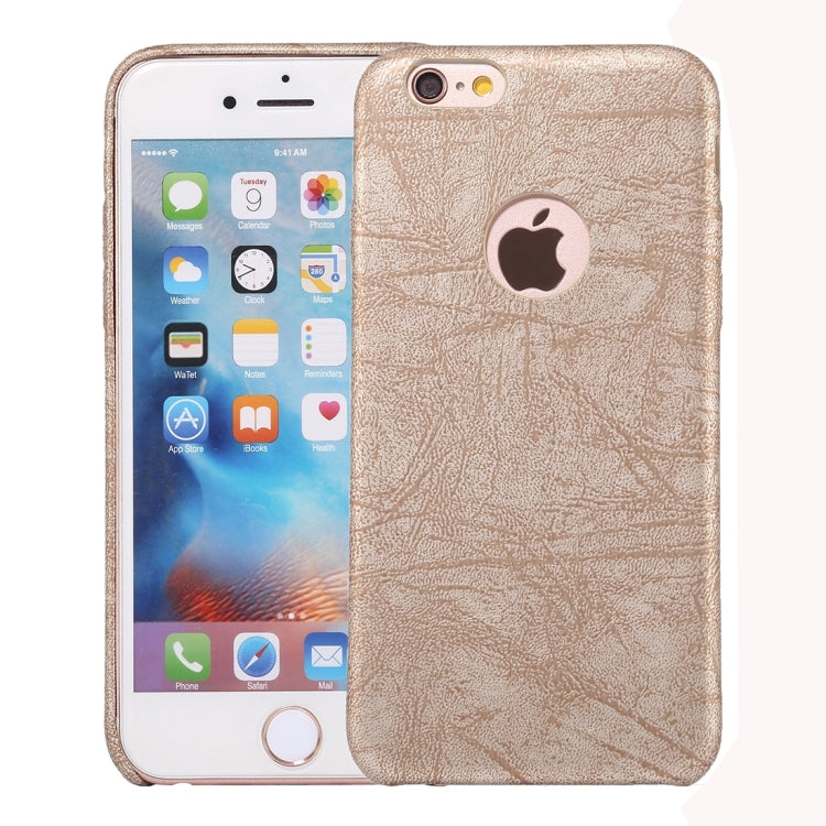 For iPhone 6 & 6s Ultra-thin Stone Texture PU Leather Back Cover Case