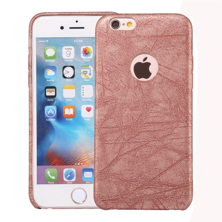 For iPhone 6 & 6s Ultra-thin Stone Texture PU Leather Back Cover Case