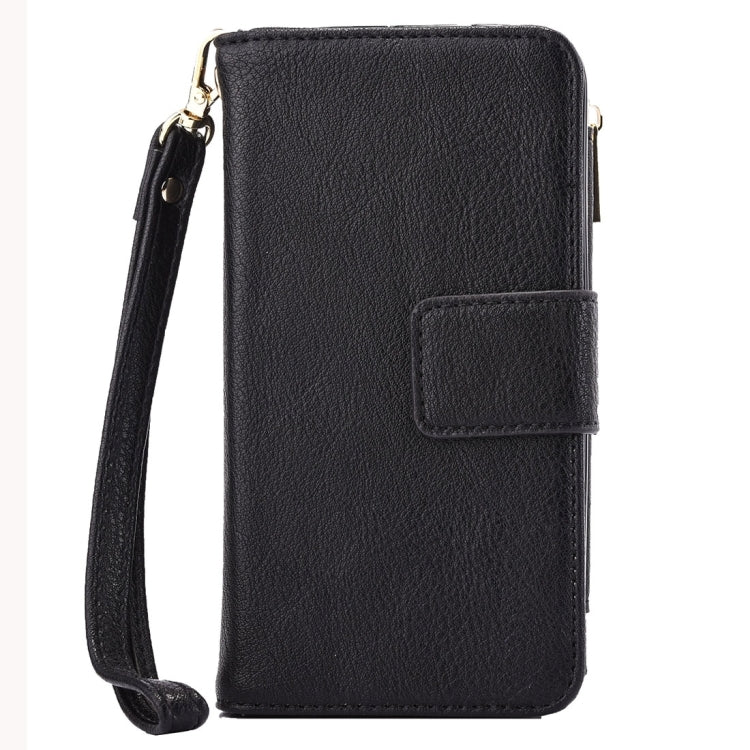 For iPhone 6 & 6s Business Wallet Style Horizontal Flip Leather Case with Photo Frame & Holder & Card Slots & Lanyard