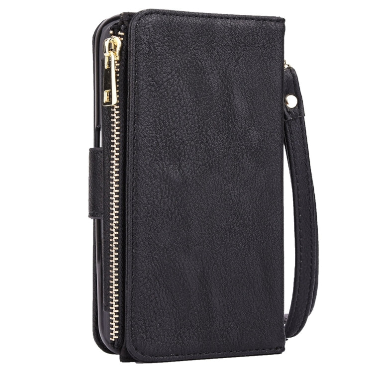 For iPhone 6 & 6s Business Wallet Style Horizontal Flip Leather Case with Photo Frame & Holder & Card Slots & Lanyard