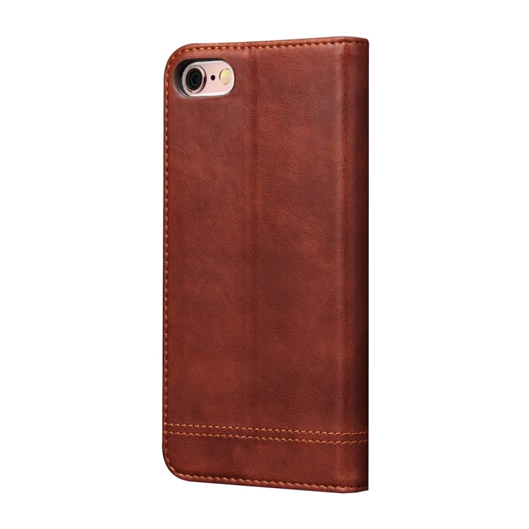 For iPhone 6 & 6s Retro Crazy Horse Texture Magnetic Adsorption Horizontal Flip Leather Case with Card Slot & Holder & Wallet