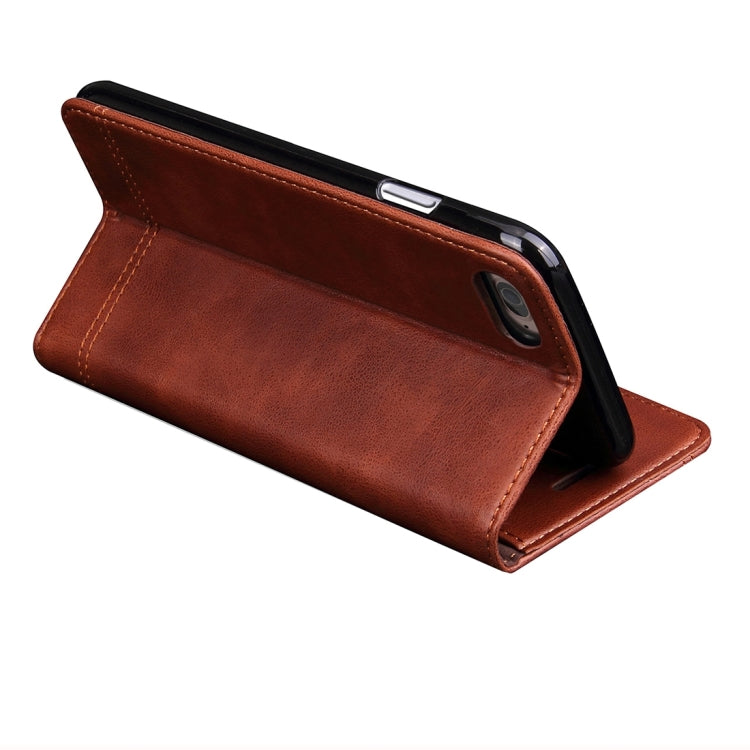 For iPhone 6 & 6s Retro Crazy Horse Texture Magnetic Adsorption Horizontal Flip Leather Case with Card Slot & Holder & Wallet