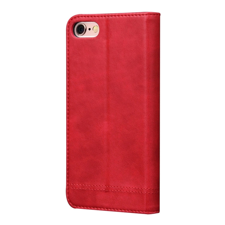 For iPhone 6 & 6s Retro Crazy Horse Texture Magnetic Adsorption Horizontal Flip Leather Case with Card Slot & Holder & Wallet
