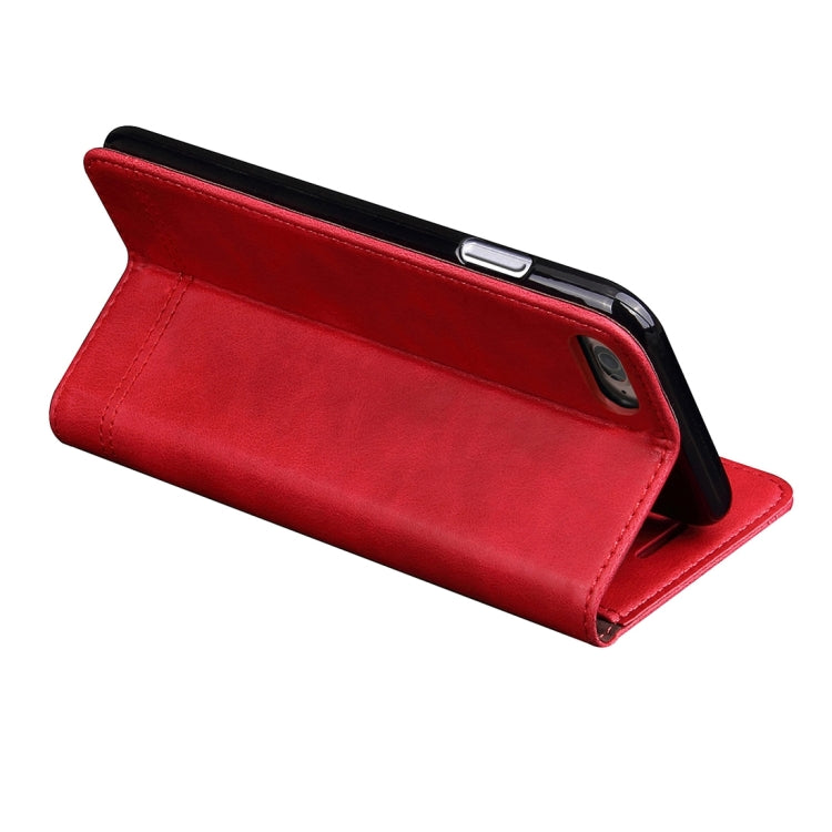 For iPhone 6 & 6s Retro Crazy Horse Texture Magnetic Adsorption Horizontal Flip Leather Case with Card Slot & Holder & Wallet