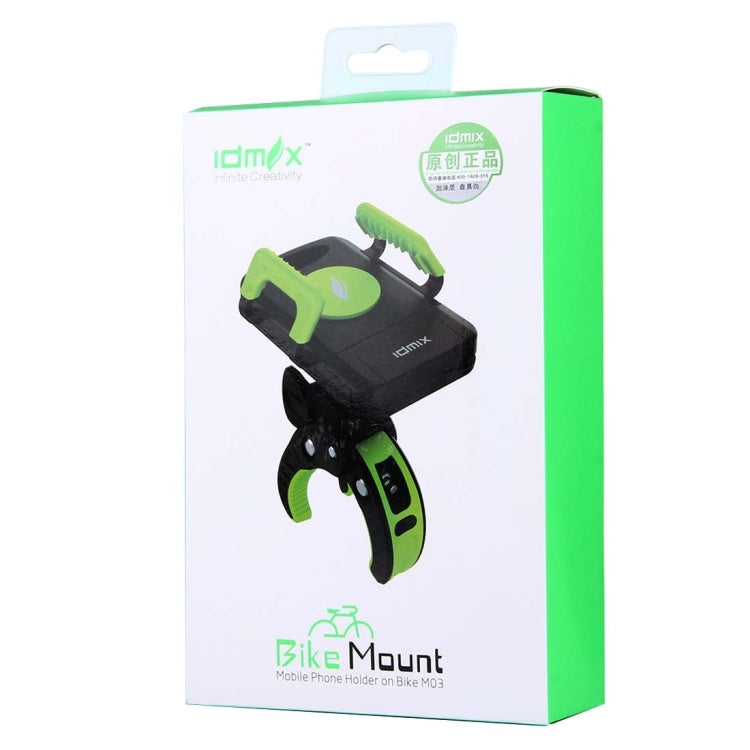 IDMIX M03 360 Degree Rotation Bicycle Phone Holder for iPhone 6 & Plus / iPhone 5 & 5C & 5S / iPhone 4 & 4S, Clip Size: 0mm-50mm