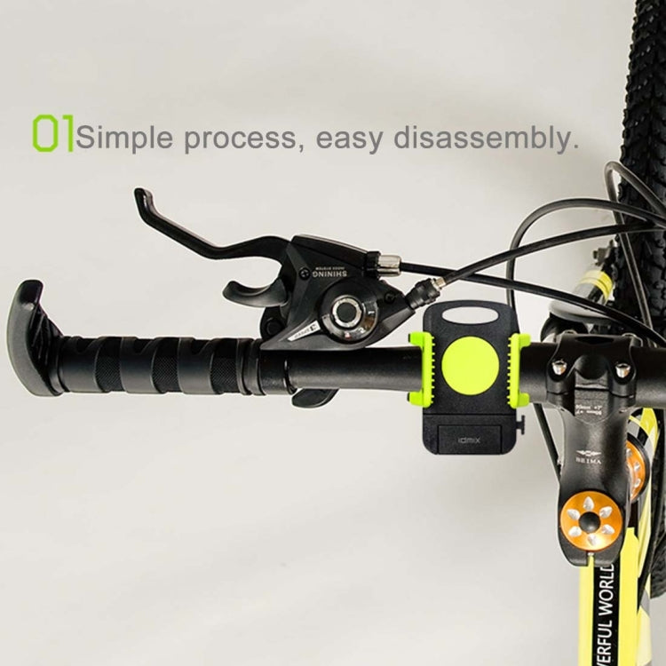 IDMIX M03 360 Degree Rotation Bicycle Phone Holder for iPhone 6 & Plus / iPhone 5 & 5C & 5S / iPhone 4 & 4S, Clip Size: 0mm-50mm