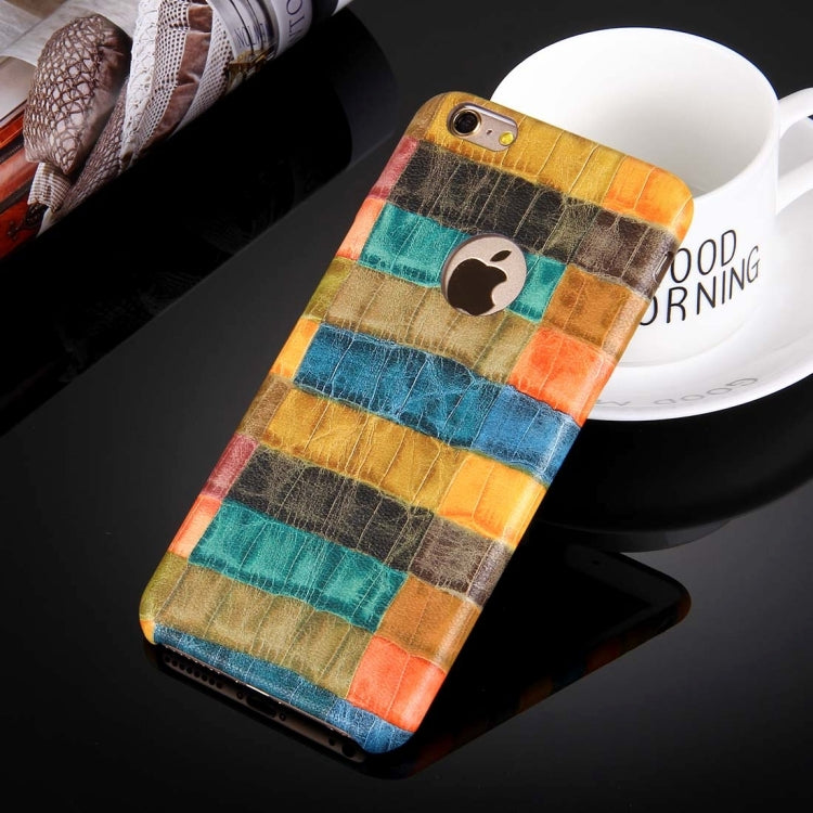For iPhone 6 & 6s Locust Paste Skin Pattern Protective PU Leather Case