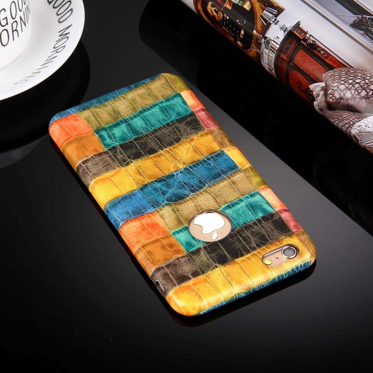 For iPhone 6 & 6s Locust Paste Skin Pattern Protective PU Leather Case