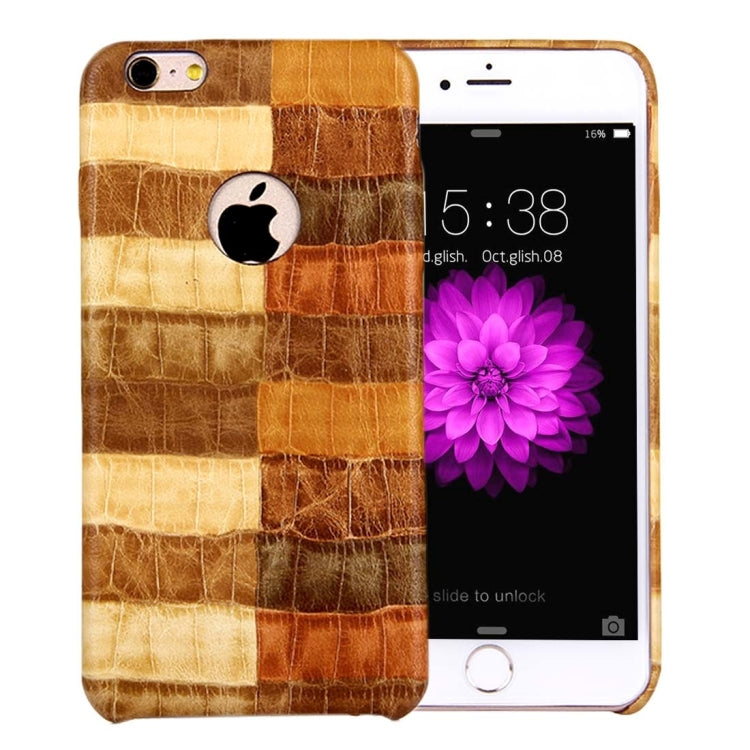 For iPhone 6 & 6s Locust Paste Skin Pattern Protective PU Leather Case