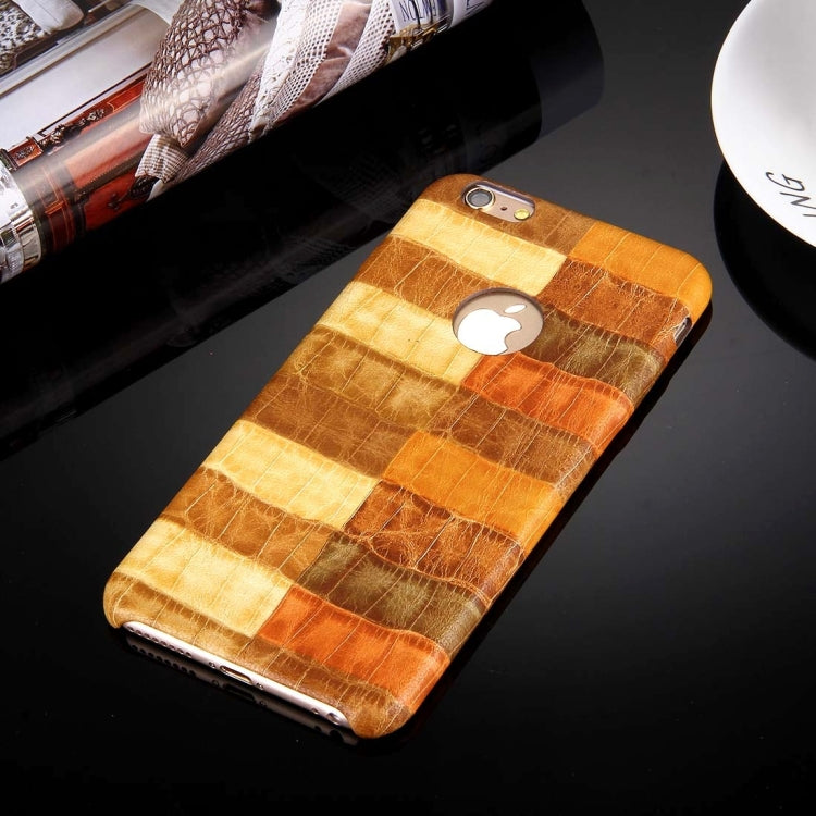 For iPhone 6 & 6s Locust Paste Skin Pattern Protective PU Leather Case
