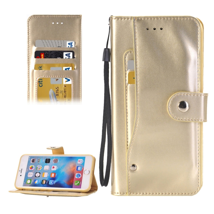 For iPhone 6 Horizontal Flip TPU + PU Leather Case with Holder & Card Slots & Wallet
