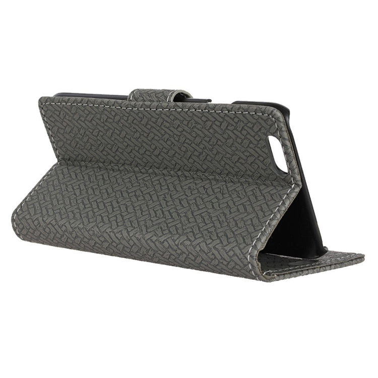 For iPhone 6 & 6s Weaving Texture Horizontal Flip PU Leather Case with Magnetic Buckle & Holder & Card Slots & Wallet & Photo Frame