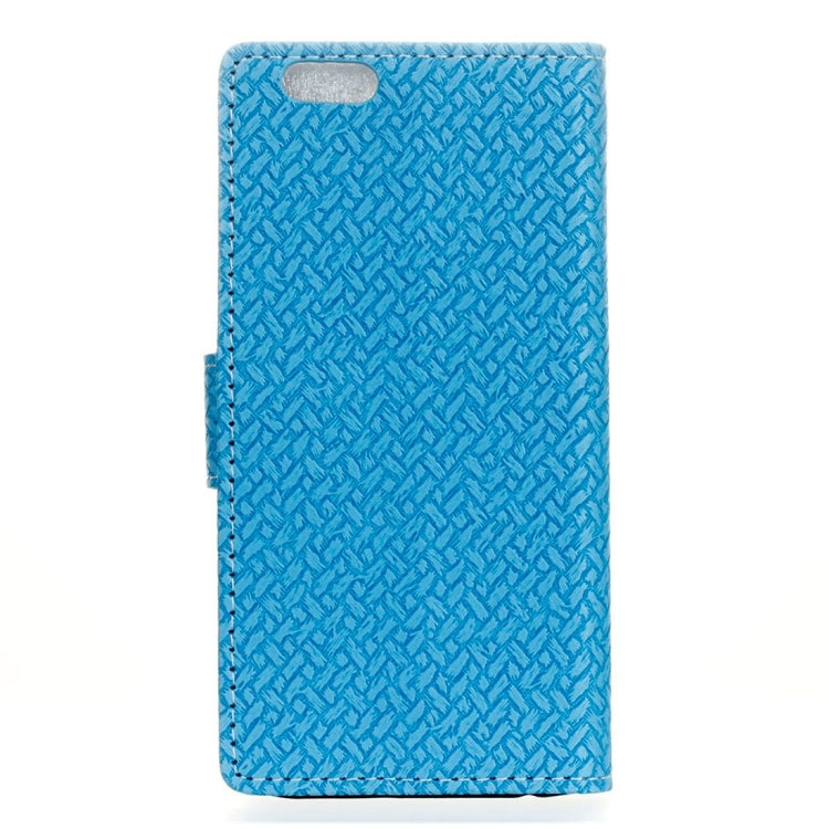 For iPhone 6 & 6s Weaving Texture Horizontal Flip PU Leather Case with Magnetic Buckle & Holder & Card Slots & Wallet & Photo Frame