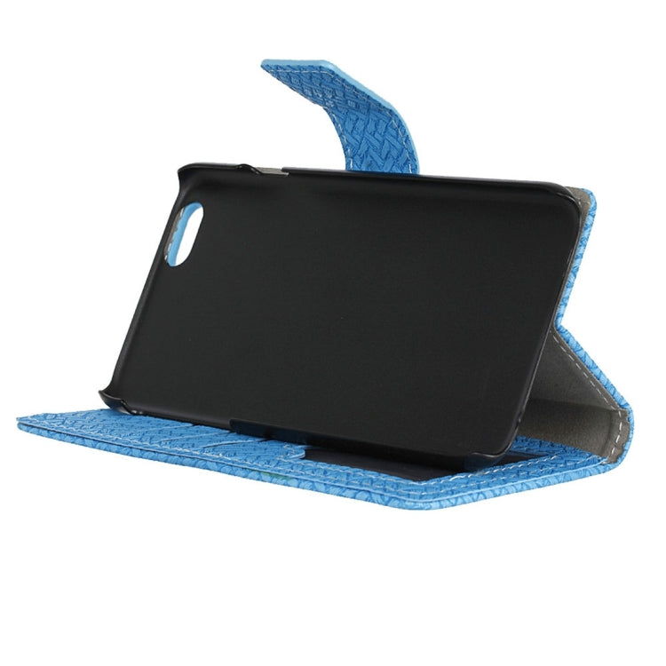 For iPhone 6 & 6s Weaving Texture Horizontal Flip PU Leather Case with Magnetic Buckle & Holder & Card Slots & Wallet & Photo Frame