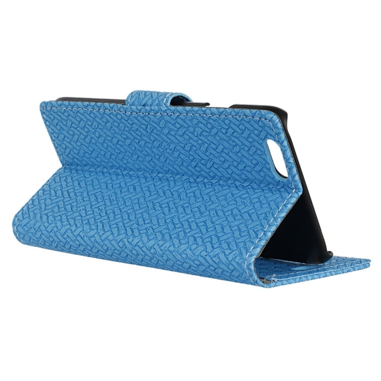 For iPhone 6 & 6s Weaving Texture Horizontal Flip PU Leather Case with Magnetic Buckle & Holder & Card Slots & Wallet & Photo Frame
