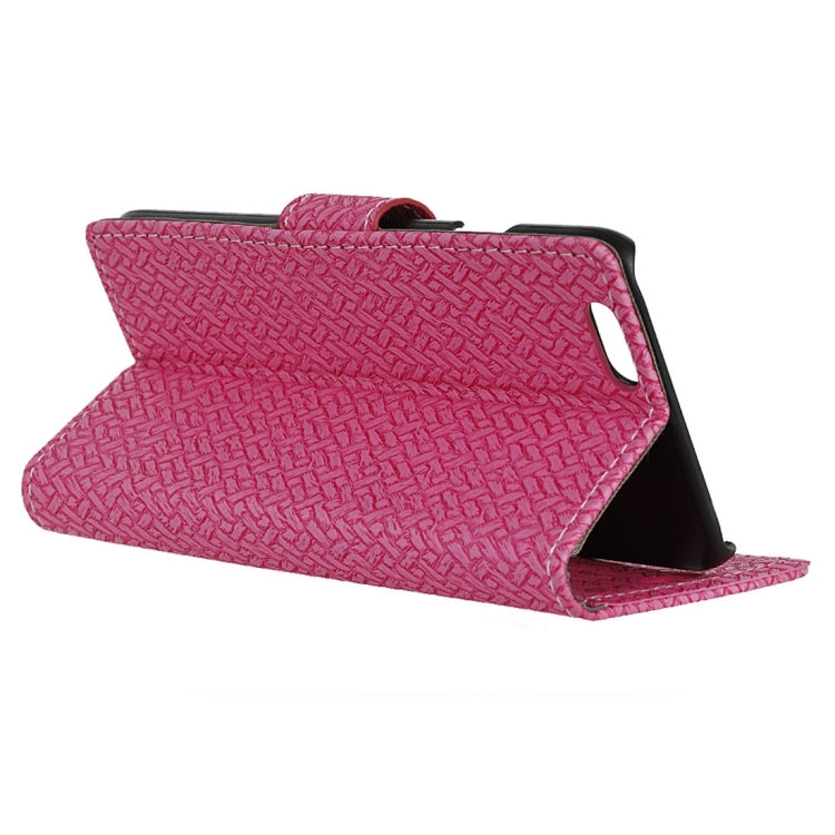 For iPhone 6 & 6s Weaving Texture Horizontal Flip PU Leather Case with Magnetic Buckle & Holder & Card Slots & Wallet & Photo Frame