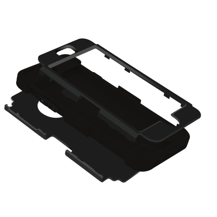 For iPhone 6 & 6s Separable Contrast Color PC + Silicone Combination Case
