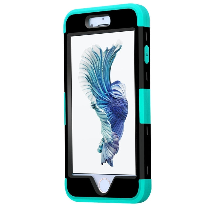 For iPhone 6 & 6s Separable Contrast Color PC + Silicone Combination Case