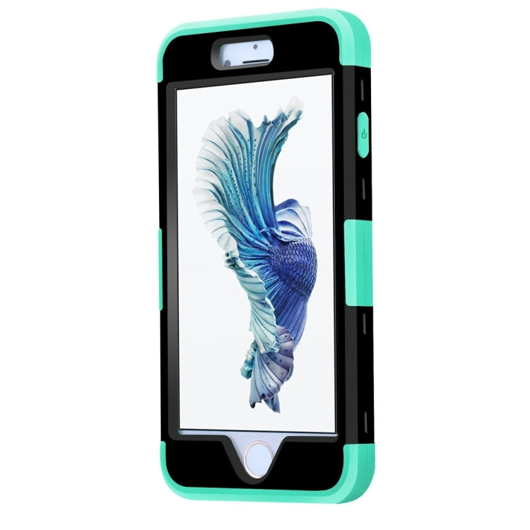 For iPhone 6 & 6s Separable Contrast Color PC + Silicone Combination Case