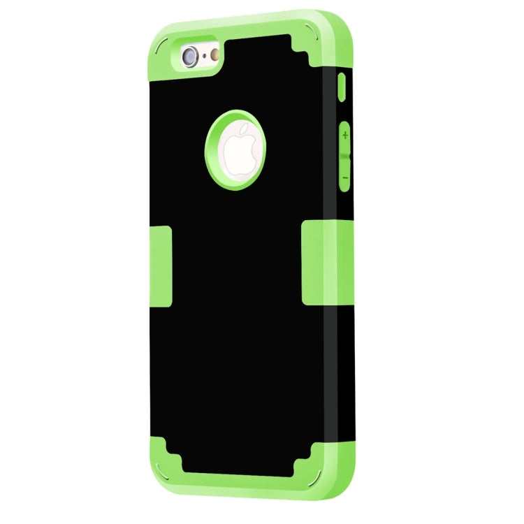 For iPhone 6 & 6s Separable Contrast Color PC + Silicone Combination Case