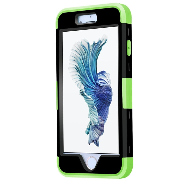 For iPhone 6 & 6s Separable Contrast Color PC + Silicone Combination Case