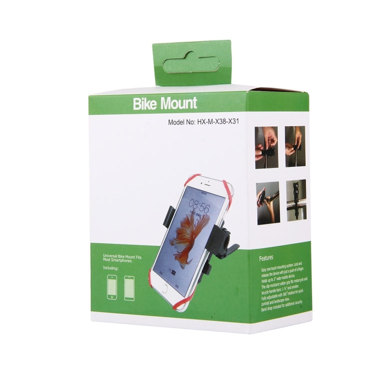 HX-M-X38-X31 360 Degree Rotation Bicycle Phone Holder for iPhone 7 & 7 Plus / iPhone 6 & 6 Plus / iPhone 5 & 5C & 5s