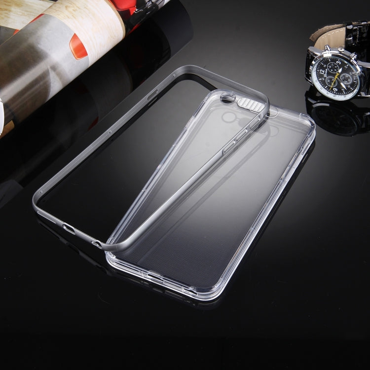 For iPhone 6 & 6s Slide Slice Design Removable Plastic Bumper Flame Transparent TPU Protective Case with Incoming Call LED Flash Blinking