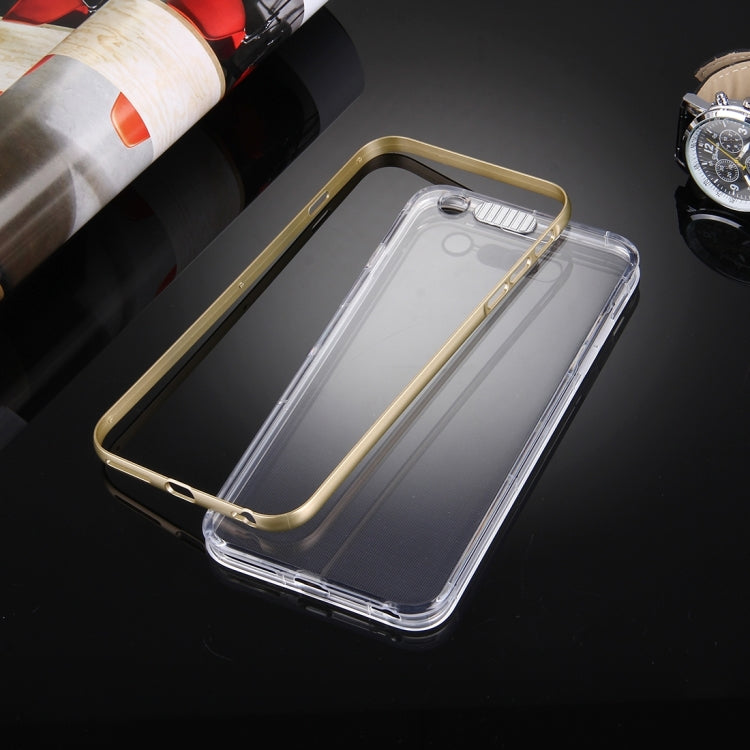 For iPhone 6 & 6s Slide Slice Design Removable Plastic Bumper Flame Transparent TPU Protective Case with Incoming Call LED Flash Blinking