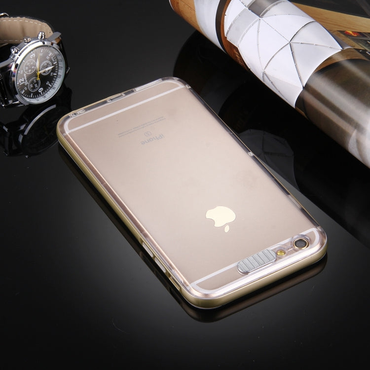 For iPhone 6 & 6s Slide Slice Design Removable Plastic Bumper Flame Transparent TPU Protective Case with Incoming Call LED Flash Blinking