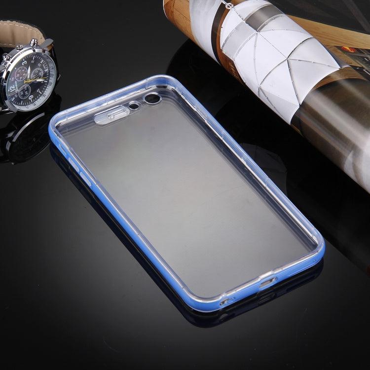 For iPhone 6 & 6s Slide Slice Design Removable Plastic Bumper Flame Transparent TPU Protective Case with Incoming Call LED Flash Blinking