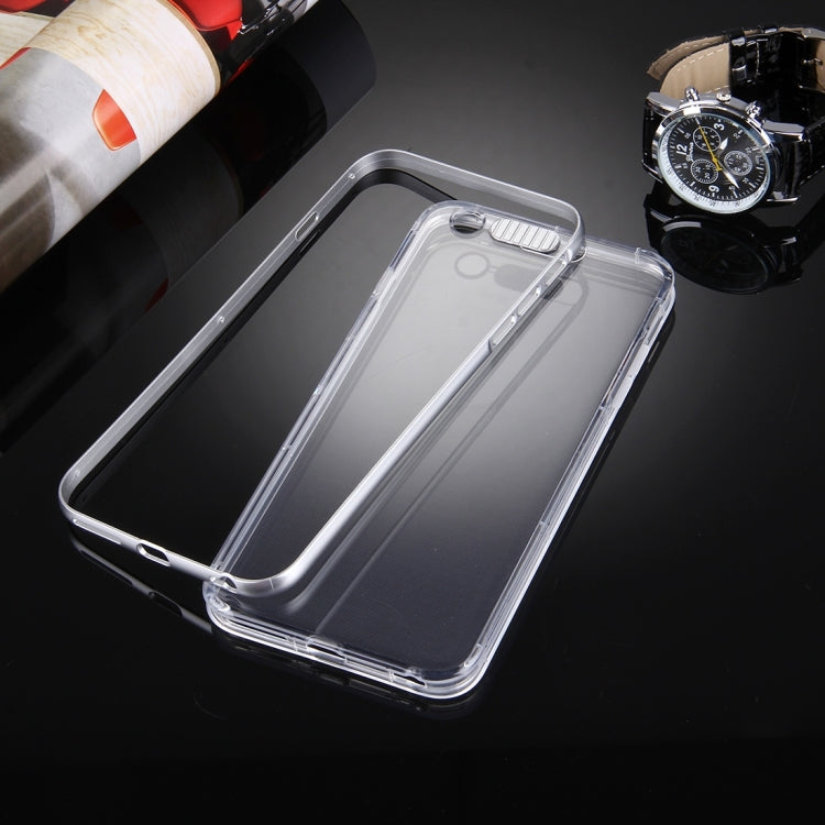 For iPhone 6 & 6s Slide Slice Design Removable Plastic Bumper Flame Transparent TPU Protective Case with Incoming Call LED Flash Blinking
