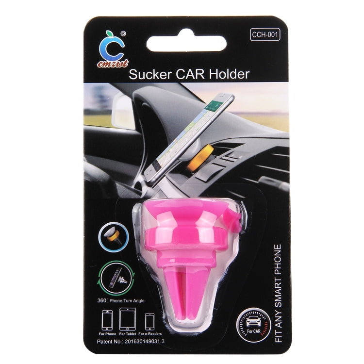 Universal 360 Degrees Rotation Car Air Vent Mount Sucker Holder Stand, Sucker Diameter: 3.5 cm, Holder Height: 4.5cm, For Tablets, iPhone, Samsung, Huawei, Xiaomi, HTC and Other Smart Phones