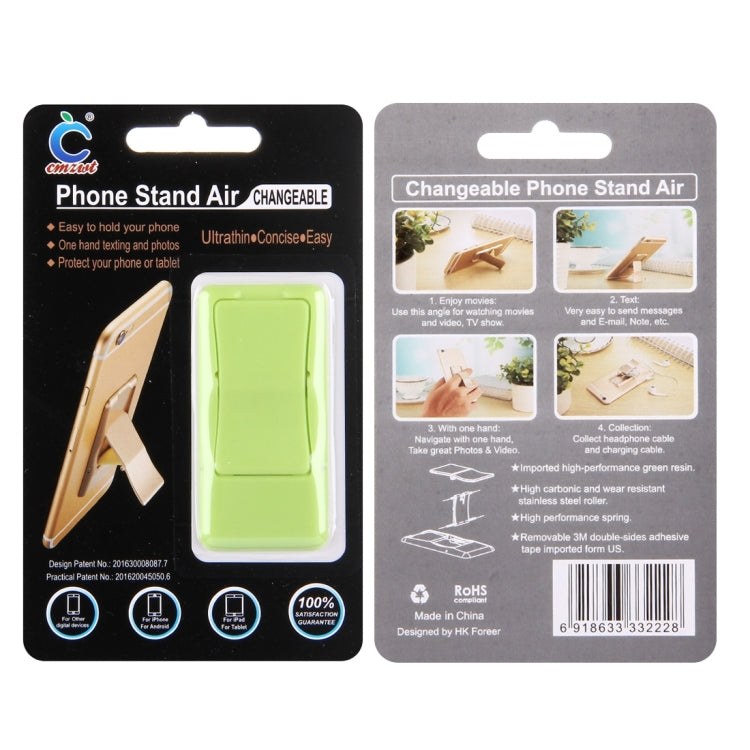 Concise Style Changeable Adjustable Universal Mini Adhesive Holder Stand, Size: 6.4 x 3.1 x 0.2 cm, For iPhone, Galaxy, Huawei, Xiaomi, LG, HTC and Tablets