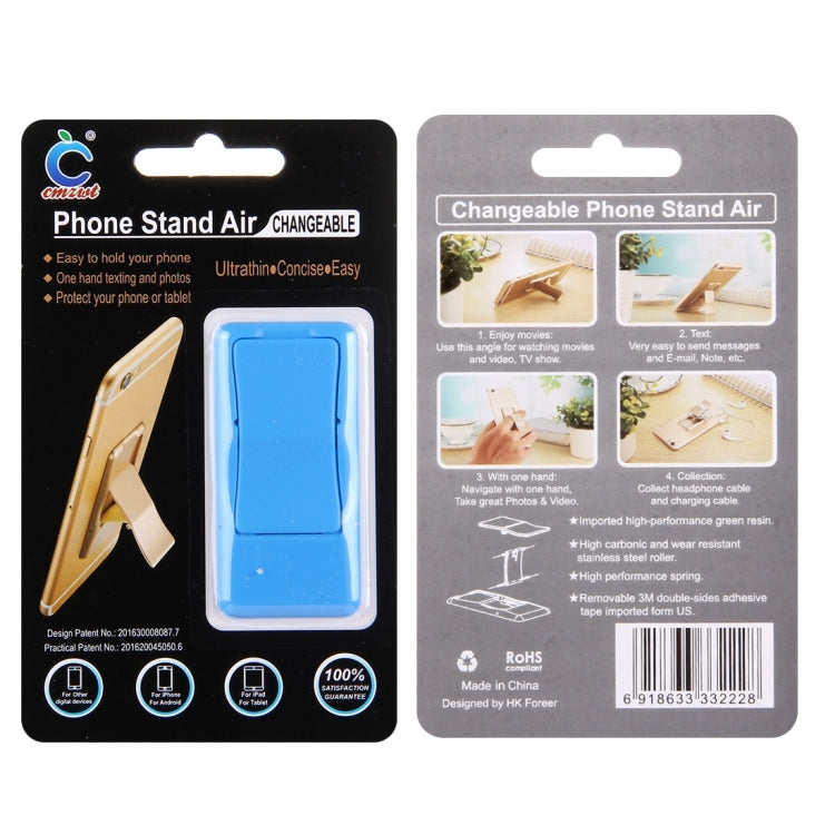Concise Style Changeable Adjustable Universal Mini Adhesive Holder Stand, Size: 6.4 x 3.1 x 0.2 cm, For iPhone, Galaxy, Huawei, Xiaomi, LG, HTC and Tablets