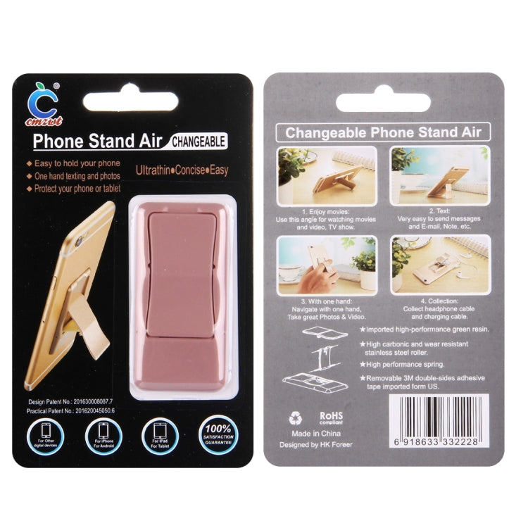 Concise Style Changeable Adjustable Universal Mini Adhesive Holder Stand, Size: 6.4 x 3.1 x 0.2 cm, For iPhone, Galaxy, Huawei, Xiaomi, LG, HTC and Tablets