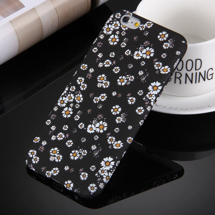 For iPhone 6 & 6s Water Decals Noctilucent Floral Pattern PC Protective Case
