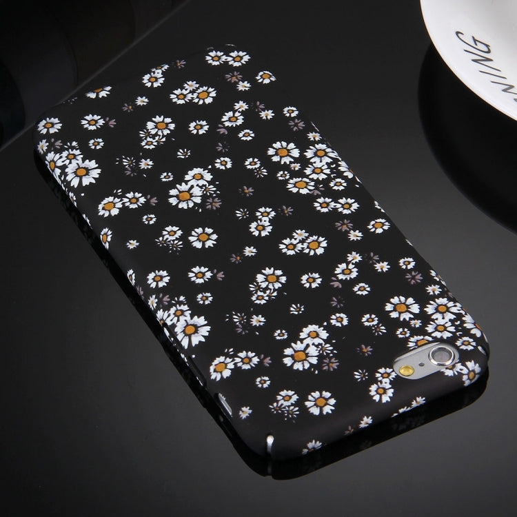 For iPhone 6 & 6s Water Decals Noctilucent Floral Pattern PC Protective Case