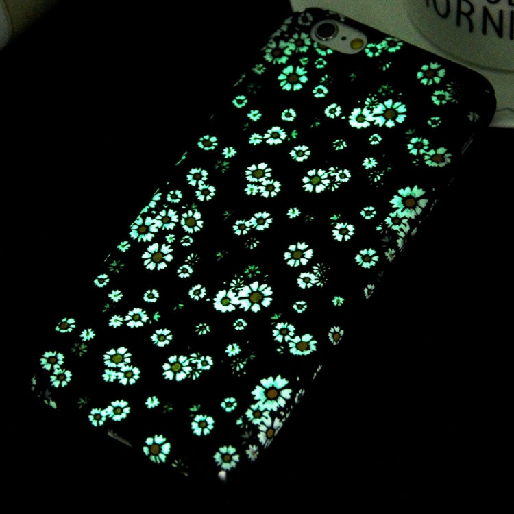 For iPhone 6 & 6s Water Decals Noctilucent Floral Pattern PC Protective Case