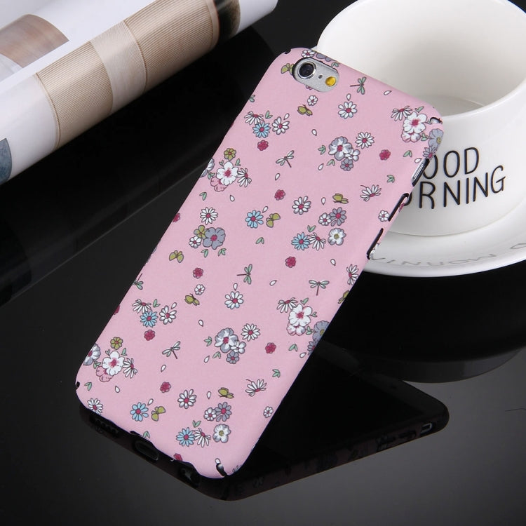 For iPhone 6 & 6s Water Decals Noctilucent Floral Pattern PC Protective Case